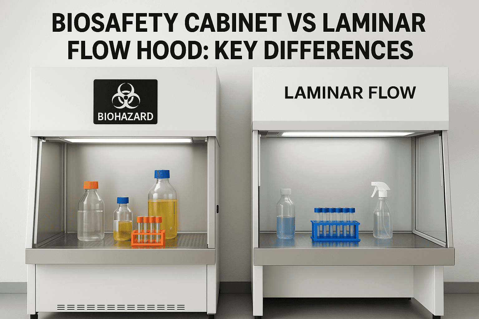 Biosafety Cabinet vs Laminar Flow Hood: Key Differences