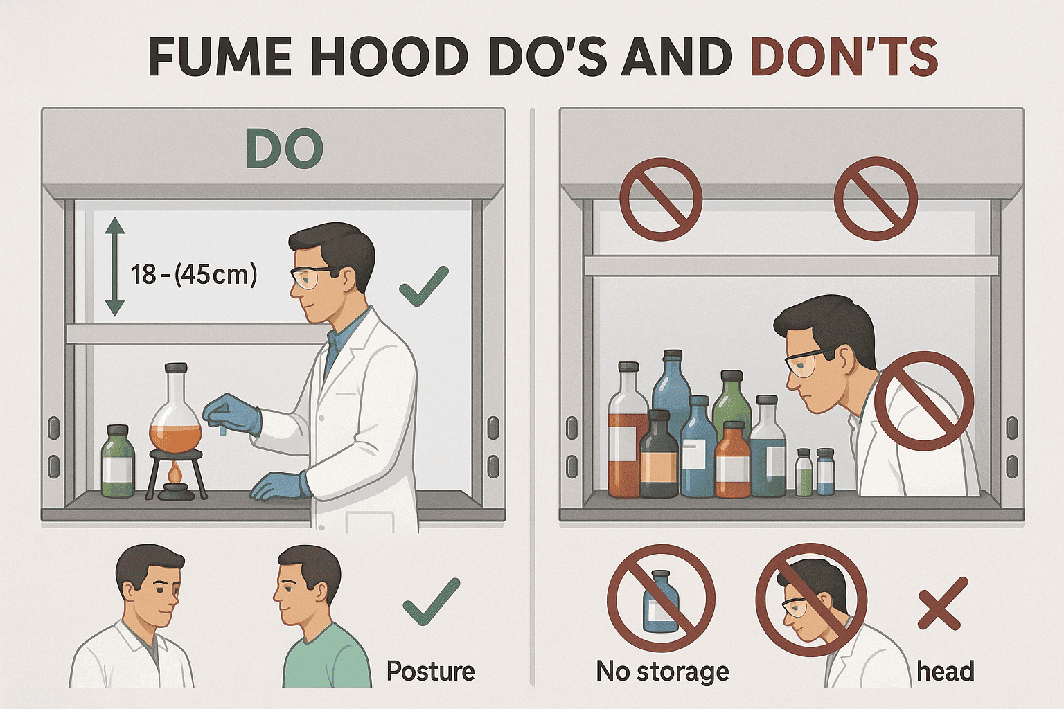 Don’ts of Fume Hood Safety 01